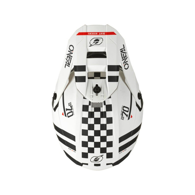 Casco Oneal Squadron 5srs Moto Motocross Enduro Blanco/negro
