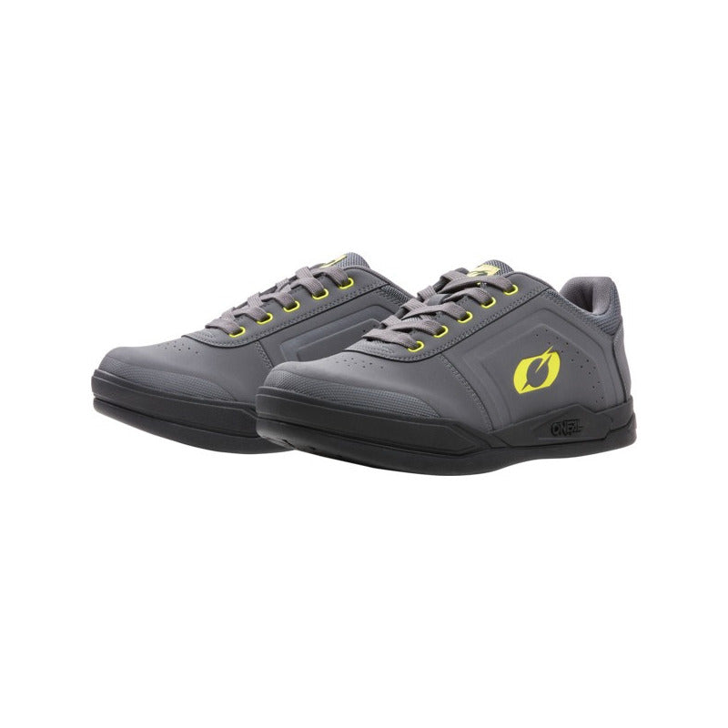 Zapatilla Bicicleta Oneal Pinned Spd Calas Gris/amarillo